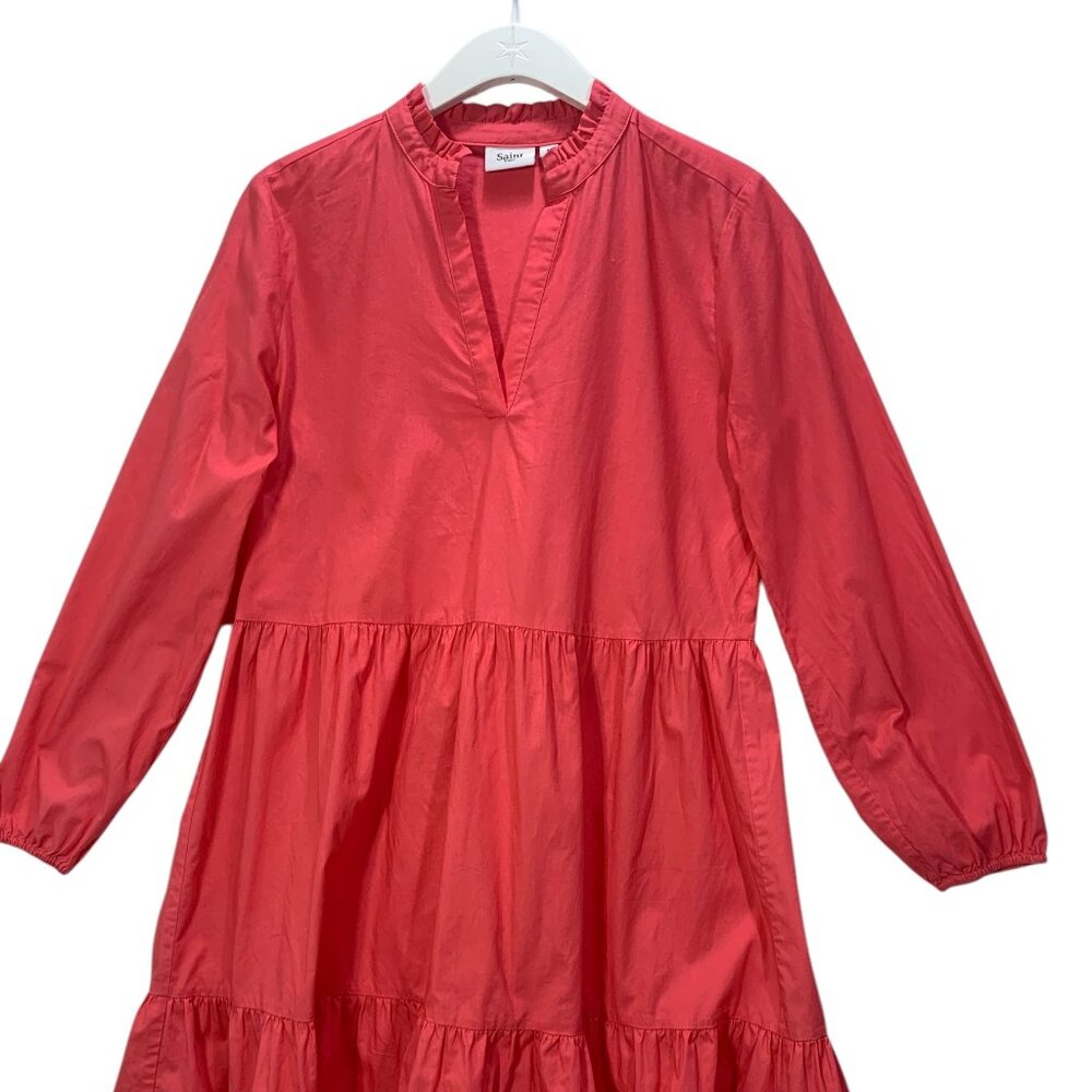 Saint Tropez peasant dress  pink coral size medium